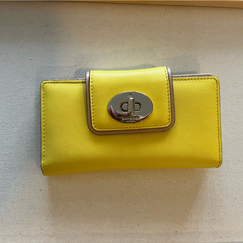Kate Spade yellow wallet